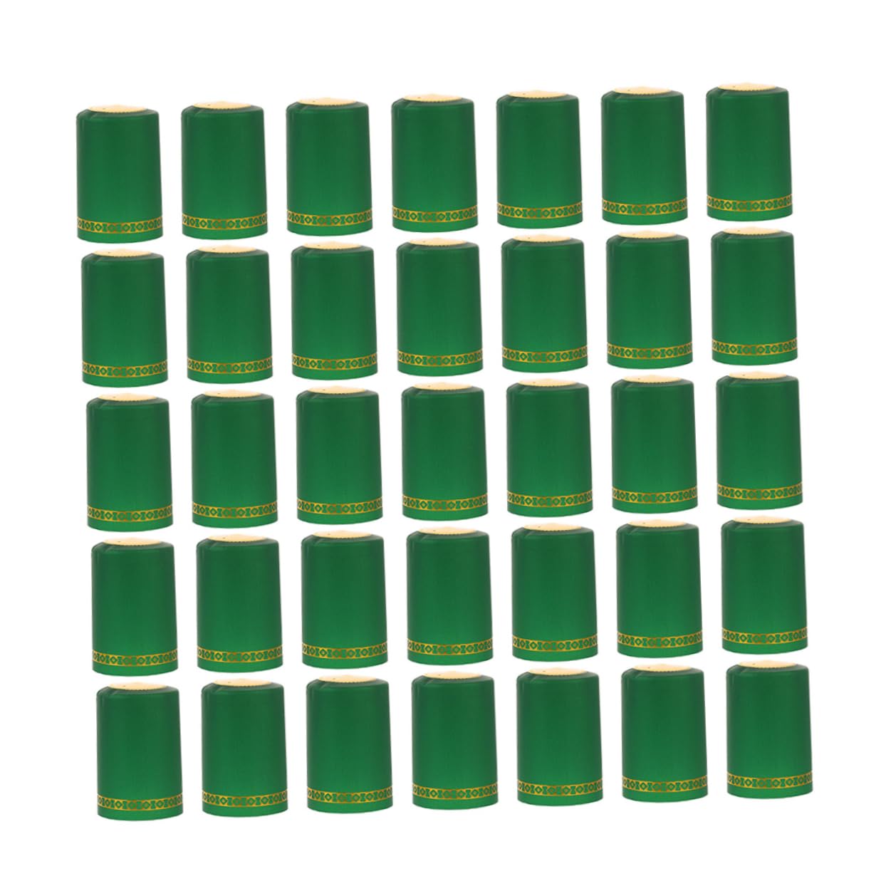 Unomor 50pcs Bottle Heat Shrink Caps Covers Stoppers Bottle Lid Bottle Caps Wine Bottle Seal Wine Bottle Stopper Sealer Shrink Wraps Tops Shrink Caps for Bottles Corks Capsules Green