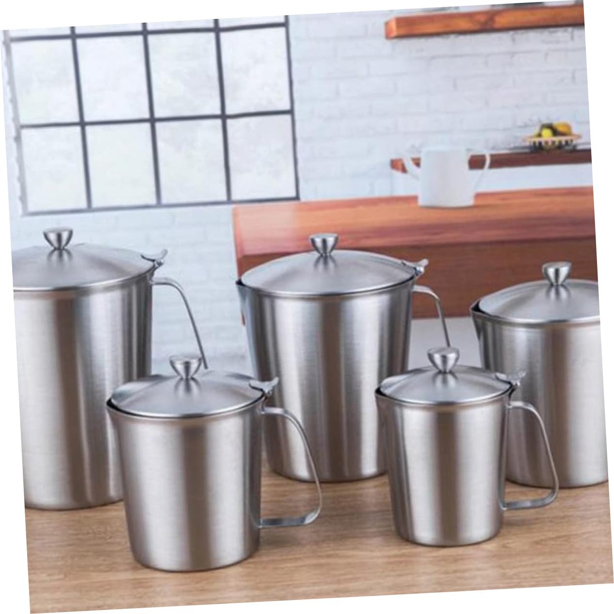 Tasse à Mesurer Avec Couvercle Pichet Gradué Pour Latte Lait Café Expresso