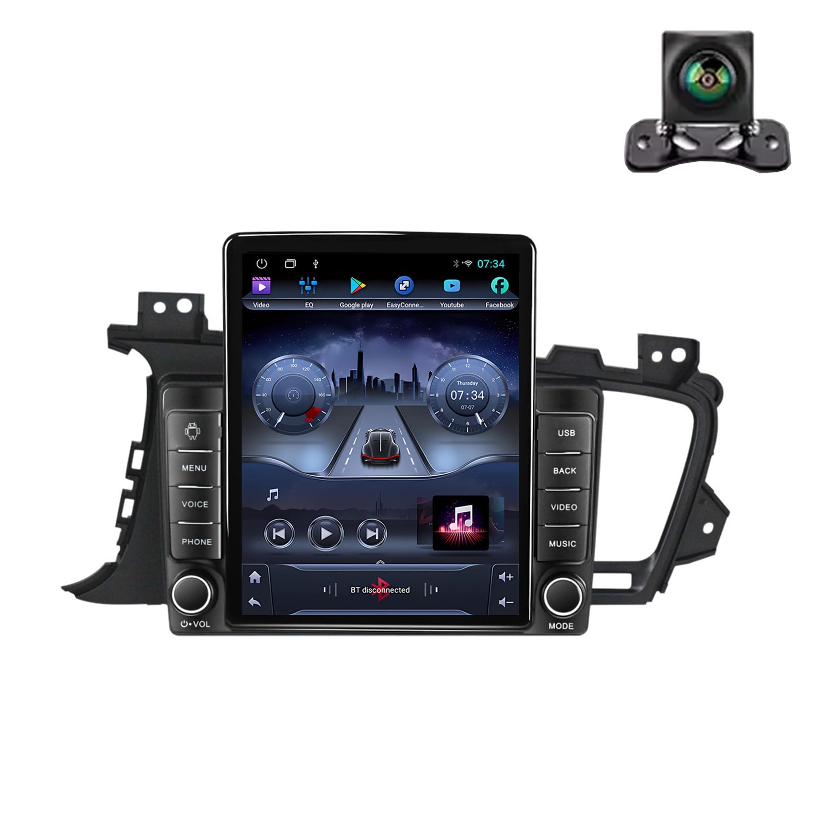 9.7 Inch Touch Screen Car Radio Android 13 Double Din Touch Screen For KlA Optima 2011-2014 With Bluetooth GPS Navigation WiFi FM Radio With CarPlay And Android Auto(L400 8+128G)