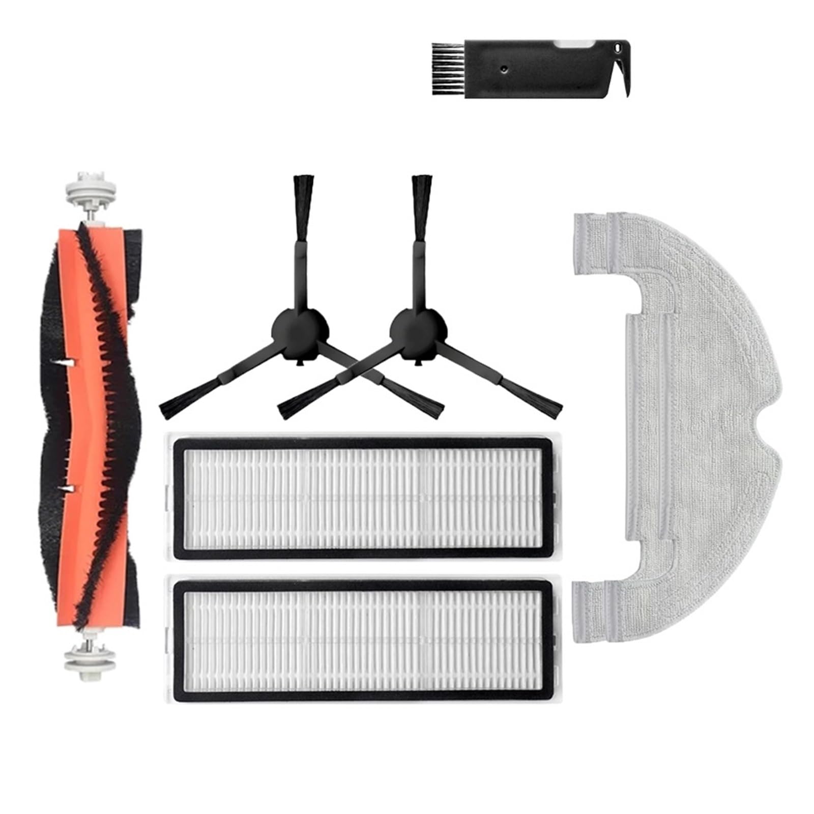 Kicici Compatible With Xiaomi Dreame Bot D10 Plus RLS3D Robot Vacuum Cleaner Accessories Hepa Filter Mop Cloth Dust Bags Main Side Brush Parts(Set16)
