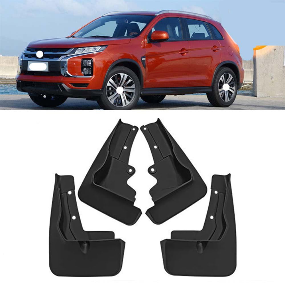 RJQXZXGQ Car Mud Flaps, for Mitsubishi ASX 2020 Front & Rear Car Mud Flaps, Splashproof Tough Auto Splash Guards Fenders