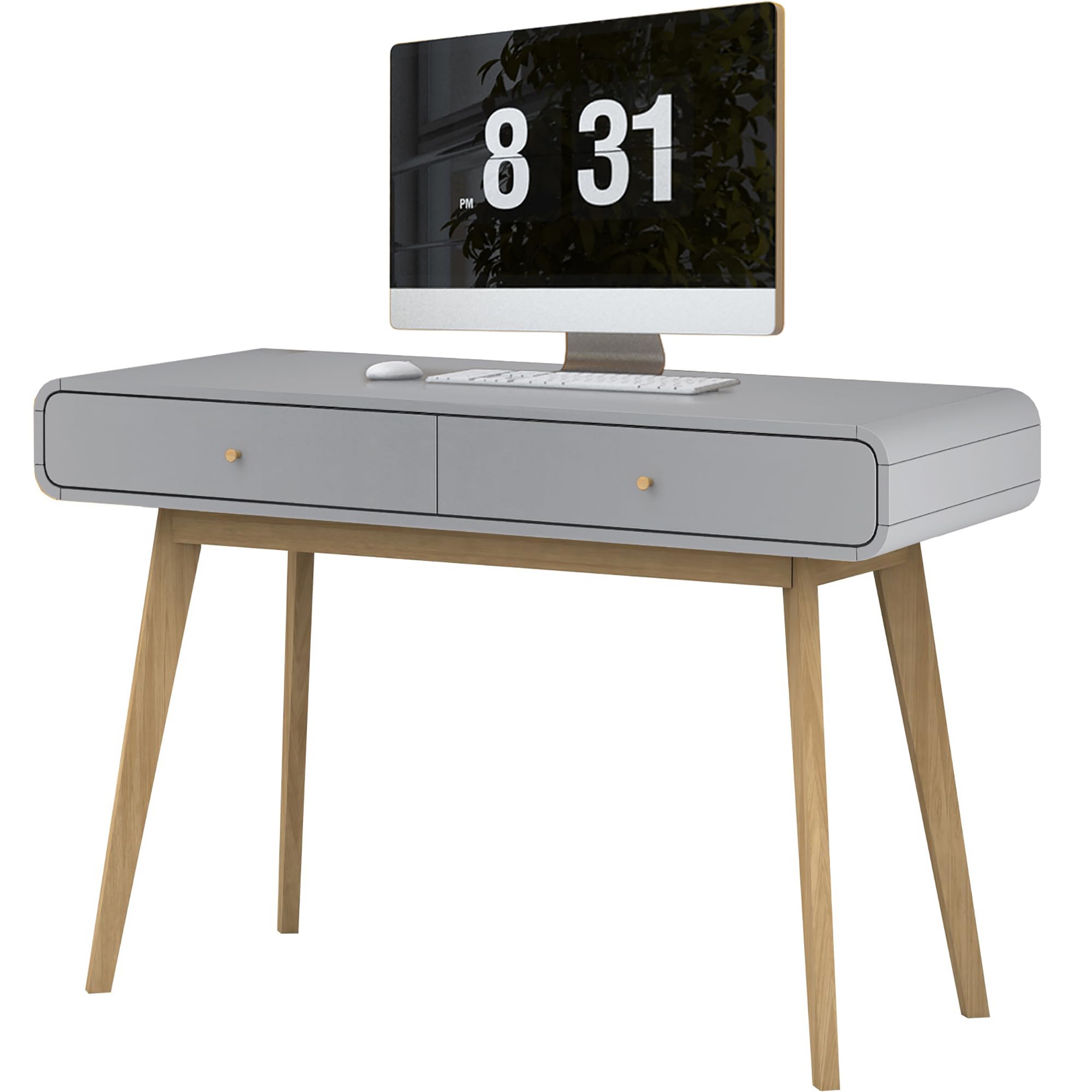 DHP Cassie Desk, Grey, 50x120x79cm (DxWxH)