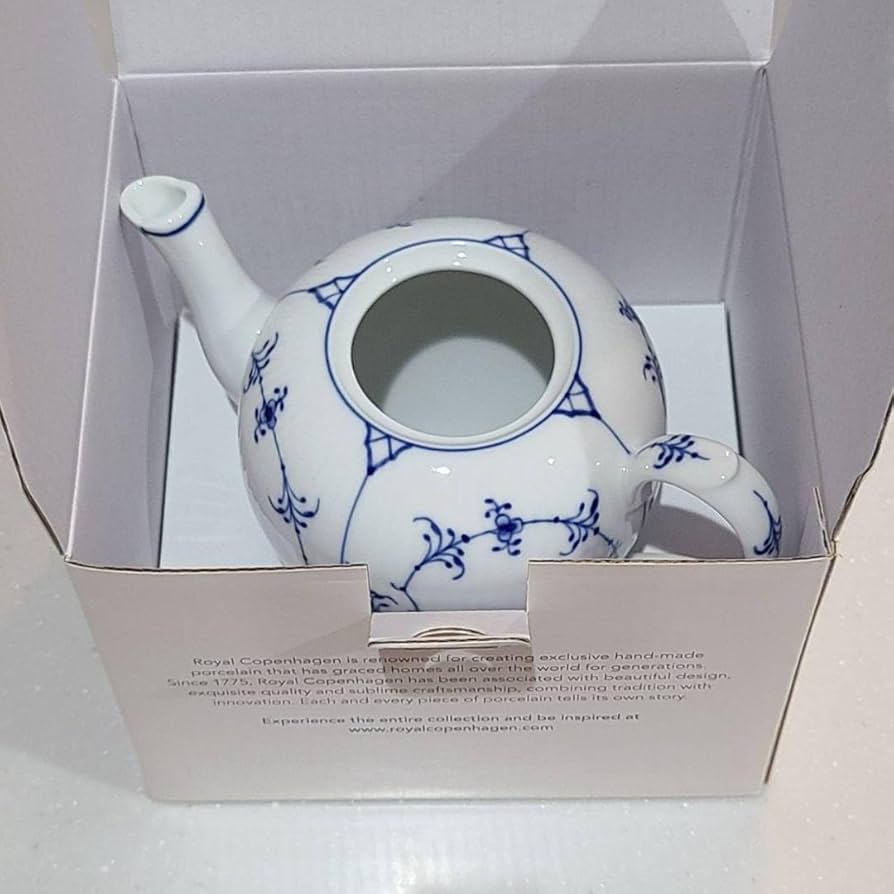 本物新品 ロイヤルコペンハーゲン ブルーフルーテッドプレイン　ミニティーポット Amazon | 新 ロイヤルコペンハーゲン ブルーフルーテッド