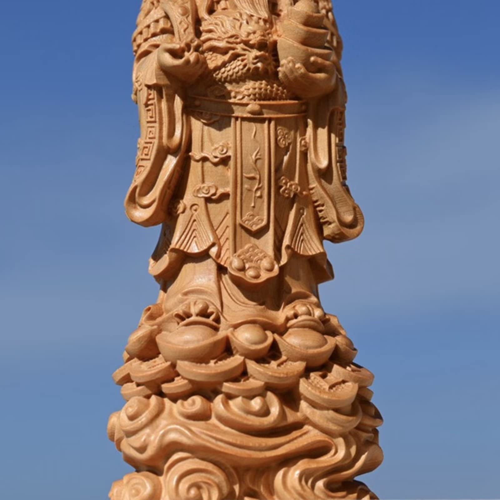 Feng Shui Dios de la Riqueza Figurine Adorno tsai Shen Yeh Significado Suerte Prosperidad Fortuna Figura para automóvil Regalo de año Nuevo Chino