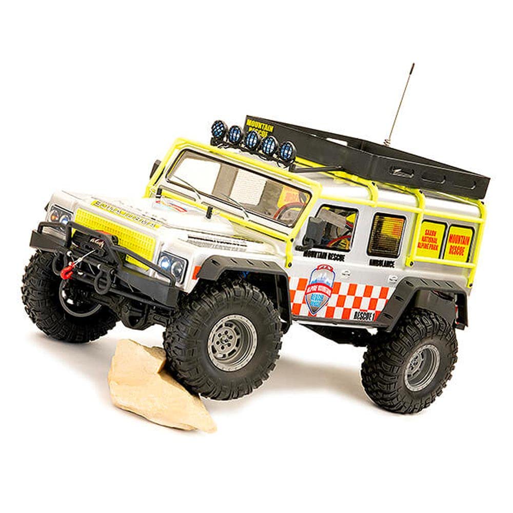 FTX FTX5563R Kanyon 4x4 Mountain Rescue RTR 1: 10 XL Crawler RC, Plata