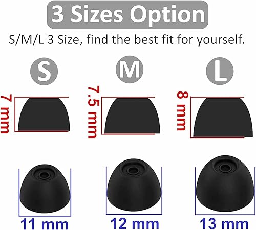 Miniatura 3 de Almohadillas de repuesto para los oídos, tapones para los oídos, geles compatibles con auriculares Samsung Galaxy Buds FE, repuesto de silicona JNSA