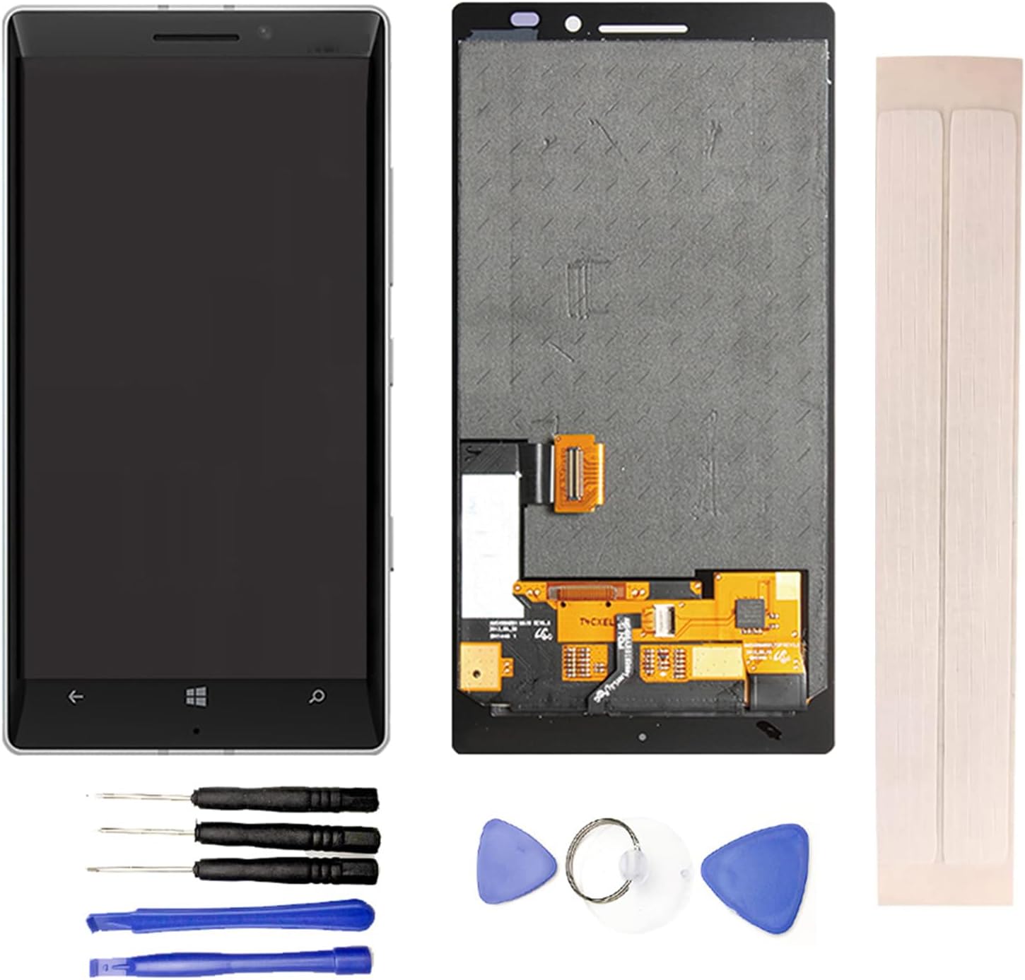 LCD Display & Replacement Touch Screen Digitizer Assembly with Free Tools for No-kia Lumia 930 White