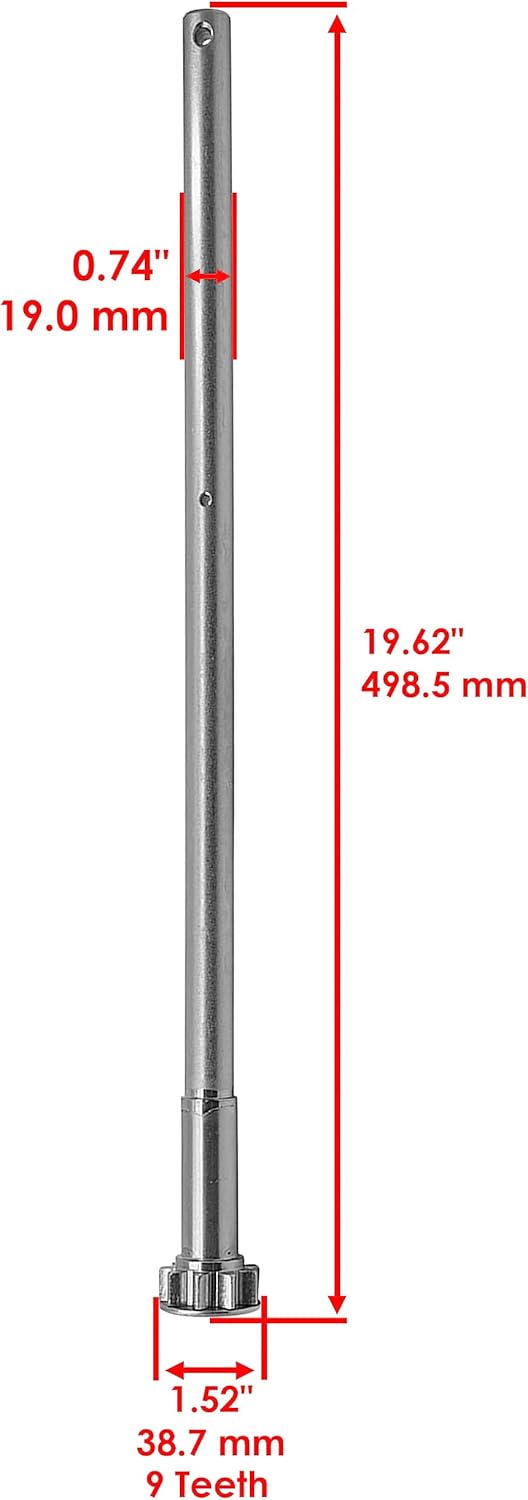 Caltric Steering Sector Gear with Shaft Compatible with John Deere LT180 LT190 LTR155 LTR166 LTR180