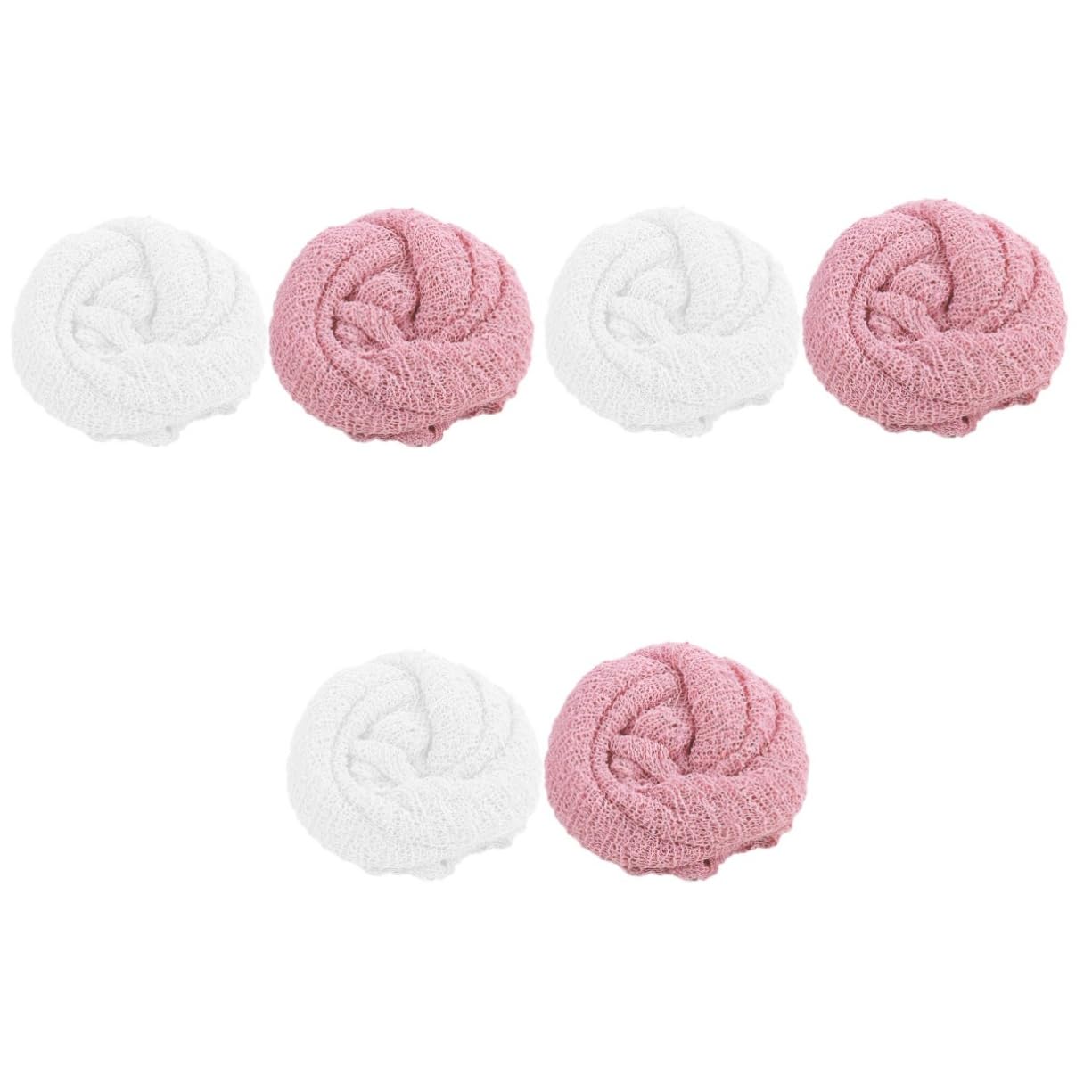 ifundom 6stücke Pack Neugeborenen Wickeldecke Aus Atmungsaktivem Baumwollmaterial Geeignet Für Fotoshootings Und Rosa Kuschelig Und Vielseitig Einsetzbar