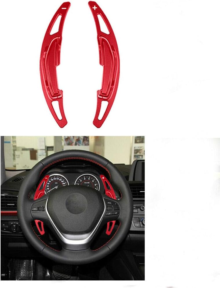 Steering Wheel Gear Shift Paddle Cover Extended for BMW M2 M3 M4 M5 M6 X5M (Silver)