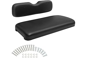 EZGO TXT Golf Cart Front Seat Replacement Cushions, Optimized for Front Row Seats