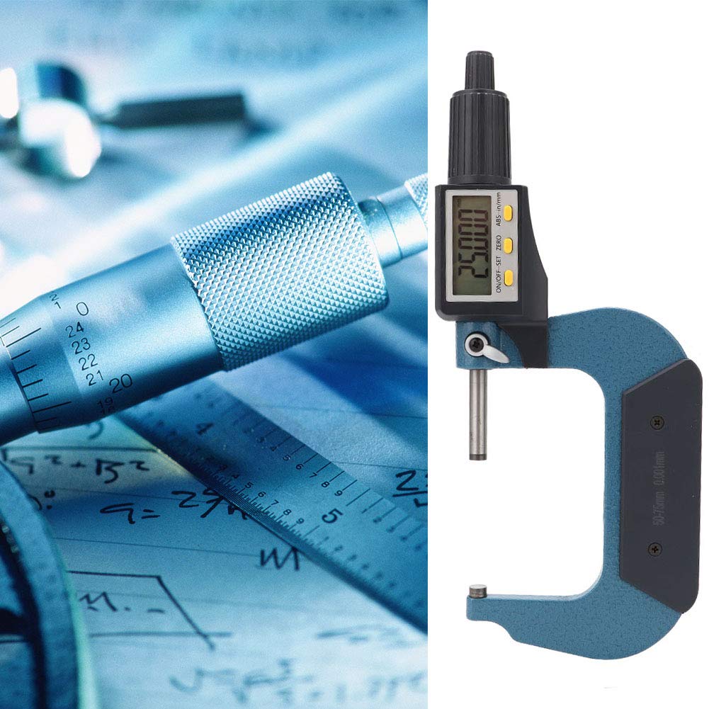 Micrometro Digitale 50-75mm - Precisione 0,001mm, Lega Cromata, Con Display LCD - Foto 8