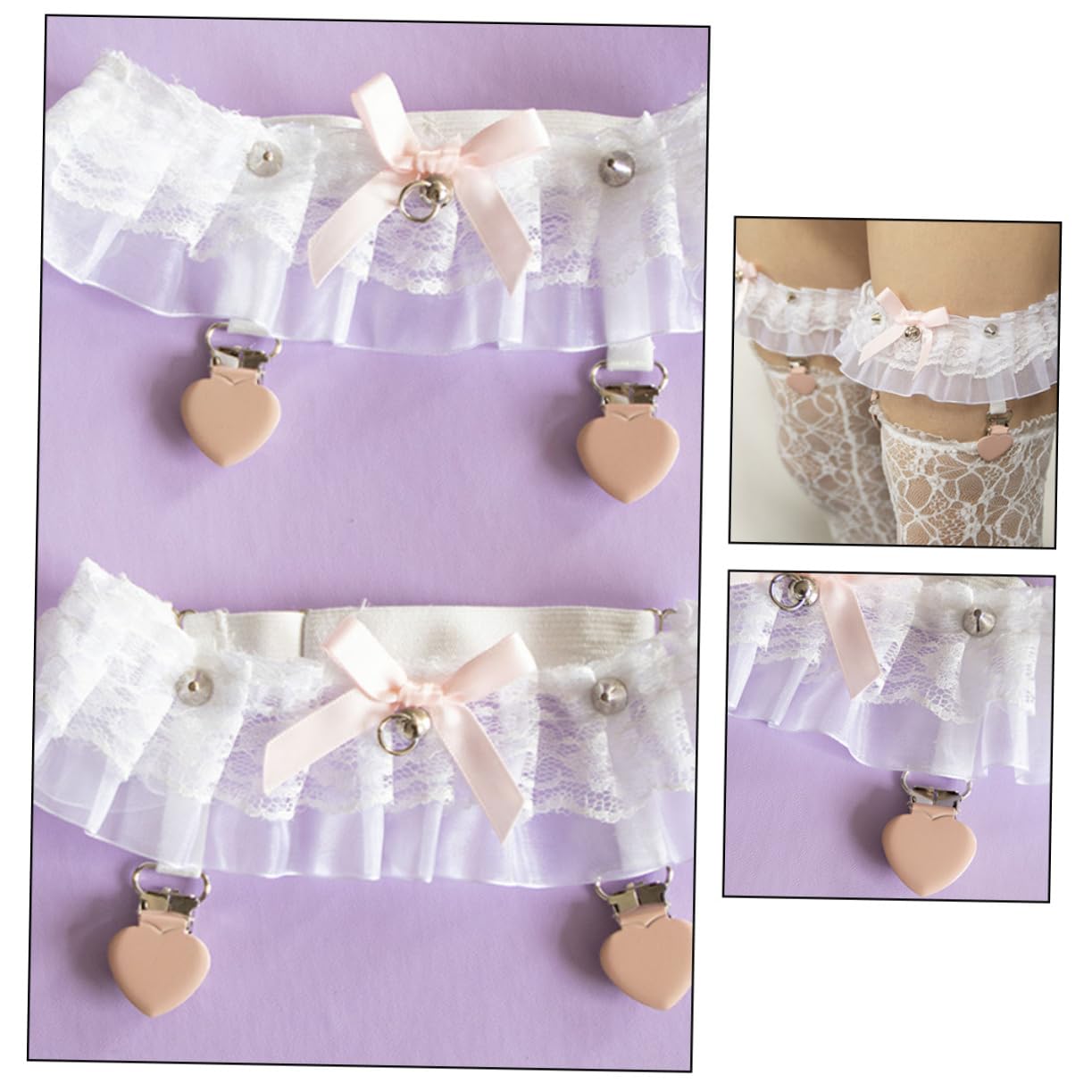 LIFKOME Gürtel Etwas Kettenriemen Für Hochzeitsstrumpfbänder Für Die Braut Brautaccessoires Für Den Hochzeitstag Gesichtskette Heben Beinstrumpfbänder Für Oberschenkel Weiß Metall