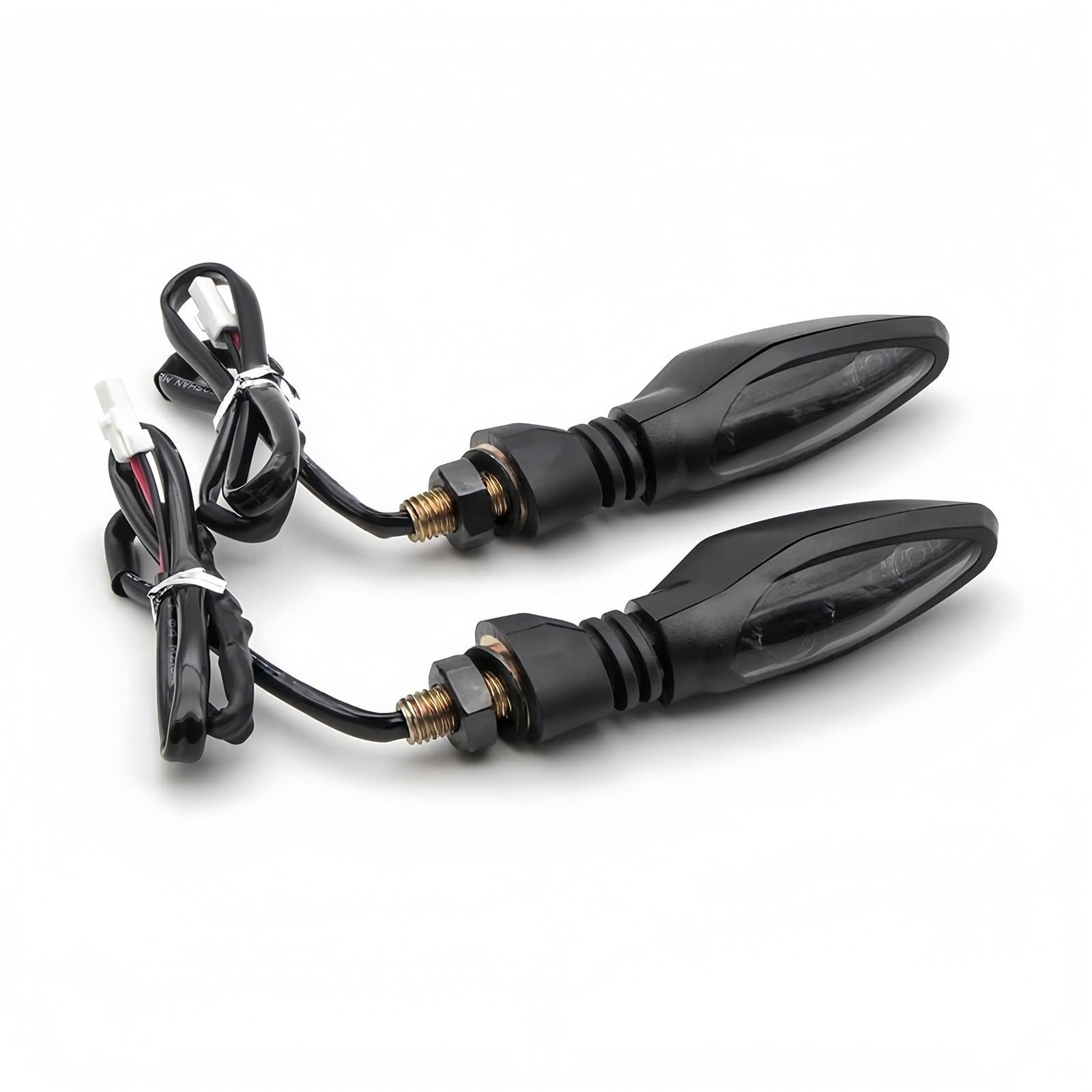 Indicatori di svolta per moto Girare per indicatore di segnale lampeggiante per LED per(Nero)