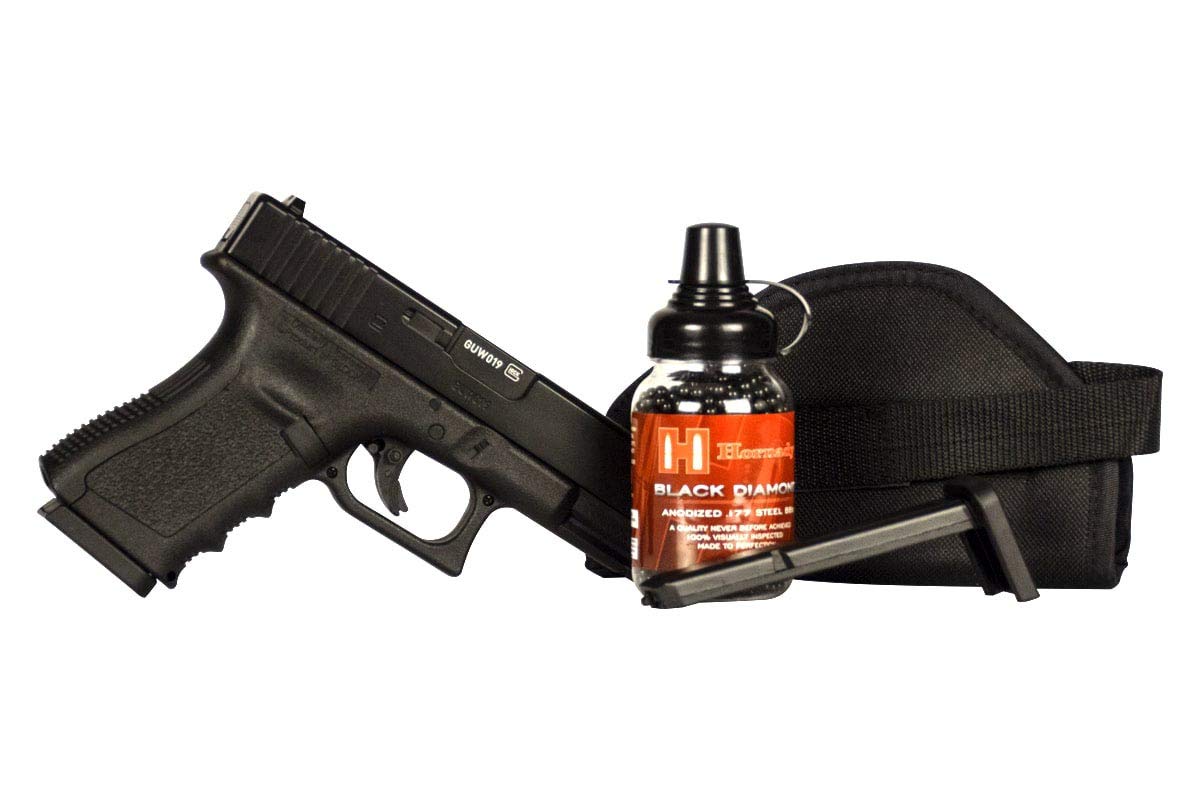 Glock 19 Gen. 3 BB Pistol, Black Ops Combo, Air Pistol Bundle