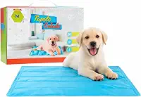 Tapete Gelado Refrescante para Cães e Gatos 50x65cm com Gel Interno Autorrefrigerante – Colchonete Térmico Pet Dobrável para Verão, Praia, Casa e Viagens – Cama Refrescante Anticalor para Pets