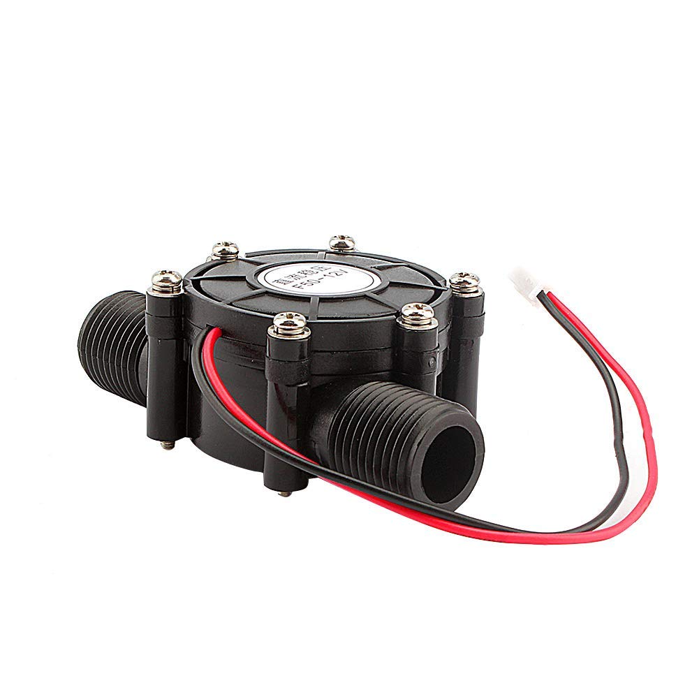 Générateur de Turbine à Eau DC Eau, DC 12V 10W -Turbine hydraulique Générateur d'eau Générateur de Turbine Hydroélectrique Outil de d'eau pour Tuyau D'arrosage de