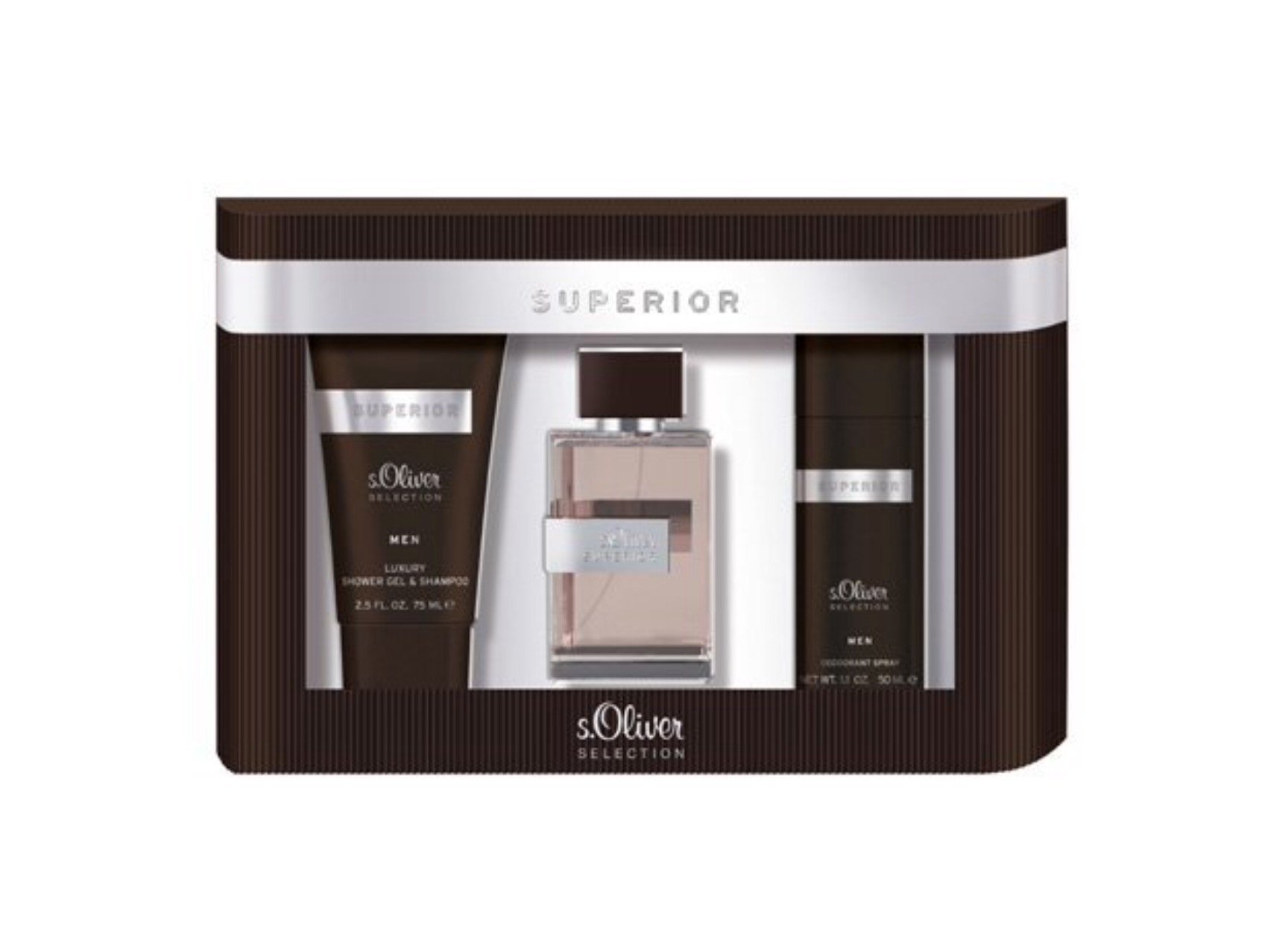 S. Oliver selection SUPERIOR Man Geschenkset Eau de Toilette Duschgel Deo
