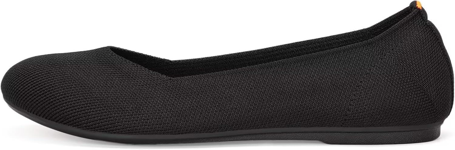 Frank Mully Women's Ballet Flats Round Toe Walking Flats Slip On Work Shoes Knitted Flats Shoes for Woman Soft Lightweight - Image 8