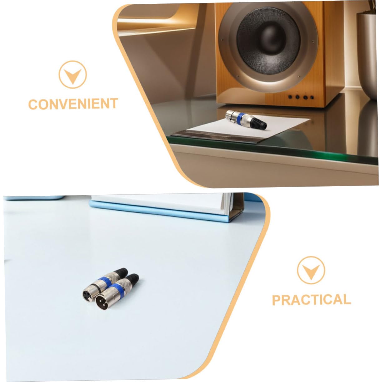 BESTonZON 10stücke XLR-mikrofonanschluss XLR-buchse Audioadapter für Kabel Stereo-mikrofonadapter Stecker für Klare Tonübertragung