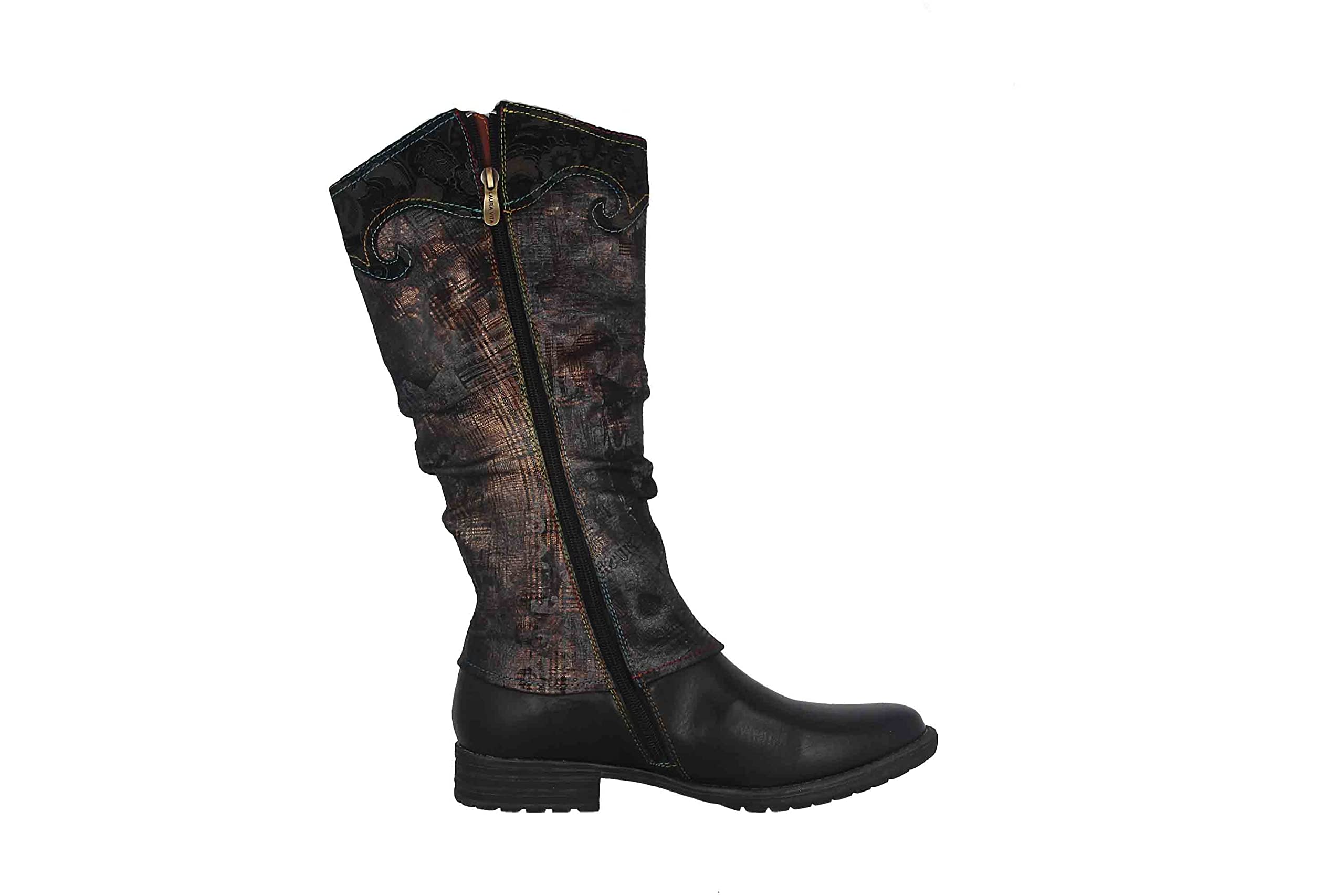 Laura Vita Stiefel in Übergrößen Schwarz Gacmayo 15 Noir große Damenschuhe