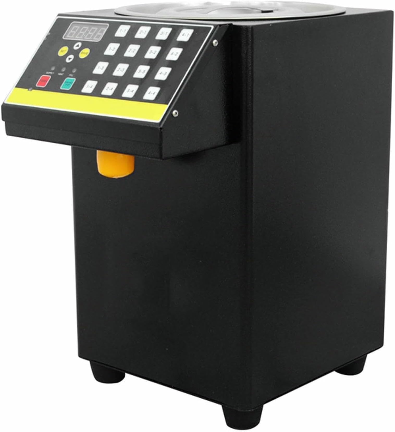 Machine distributeur de fructose automatique 8.5L 350W en acier inoxydable pour bar à thé