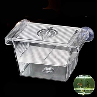 Aquarium Fish Tank Hatchery Breeder Box Breeding Tank, Baby Fish Separator Fish Tank Divider, Acrylic Fish Container Aquarium Fry Box for Baby Fishes Shrimp Guppy Clownfish Aggressive Fish