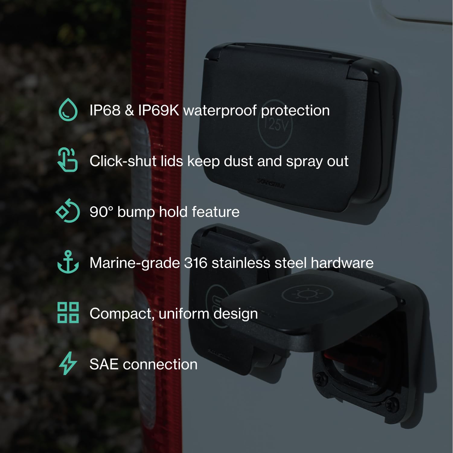 Scanstrut SC-V-S2 Ventura Series SAE Solaranschluss