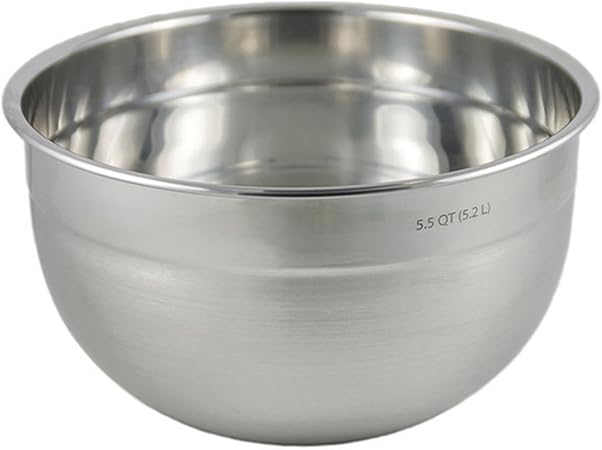 Tovolo Large Stainless Steel Mixing Bowl 5 Quart Metal Mixing