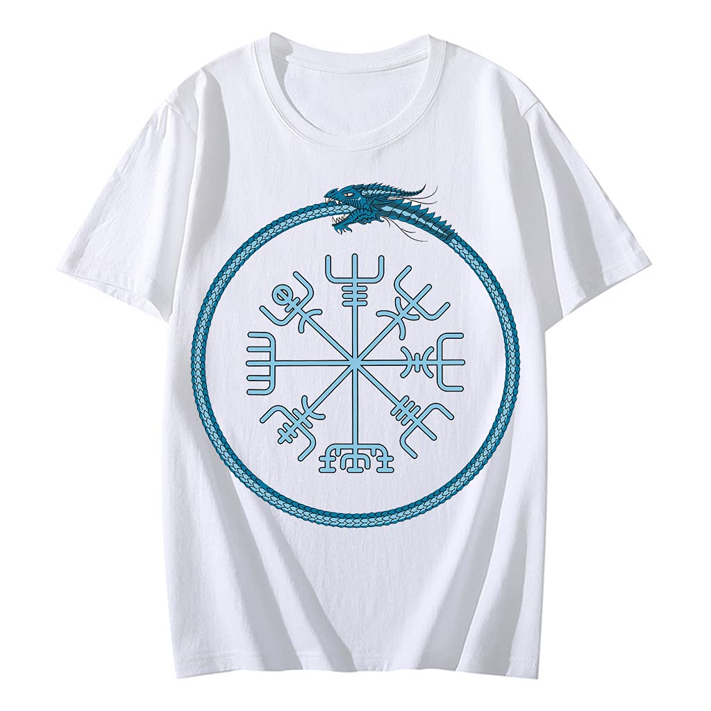 T-Shirt Viking Homme 100% Coton de Qualité Supérieure avec Imprimé Graphique 3D