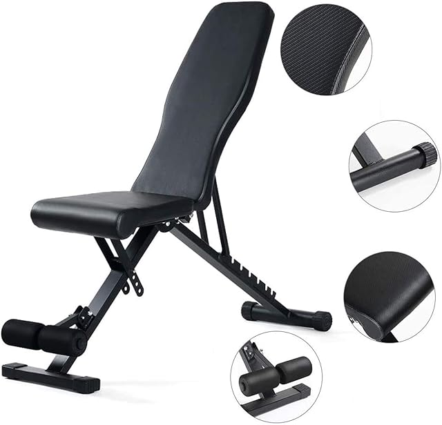 MAXSTRENGTH Max Strength Weight Lifting Fly Incline Decline Bench Gym Fitness Training Abs Workout Bench in Red/Black & Orange/Black