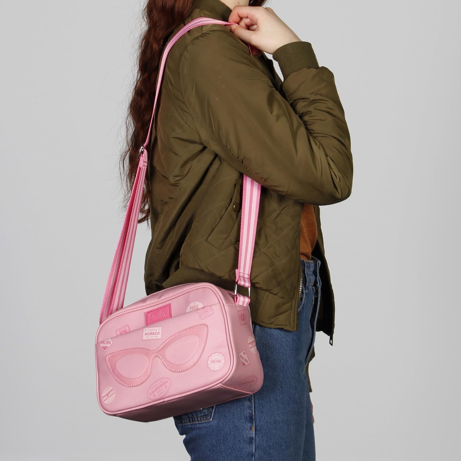 Barbie Travel Mała Torebka na Ramię Fashion, Różowa, 24 x 16 cm