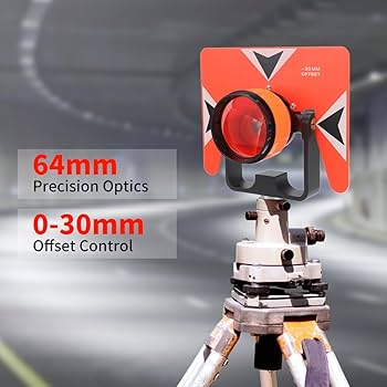 Amazon.com: Single Tilt Prism for Total Stations - Durable