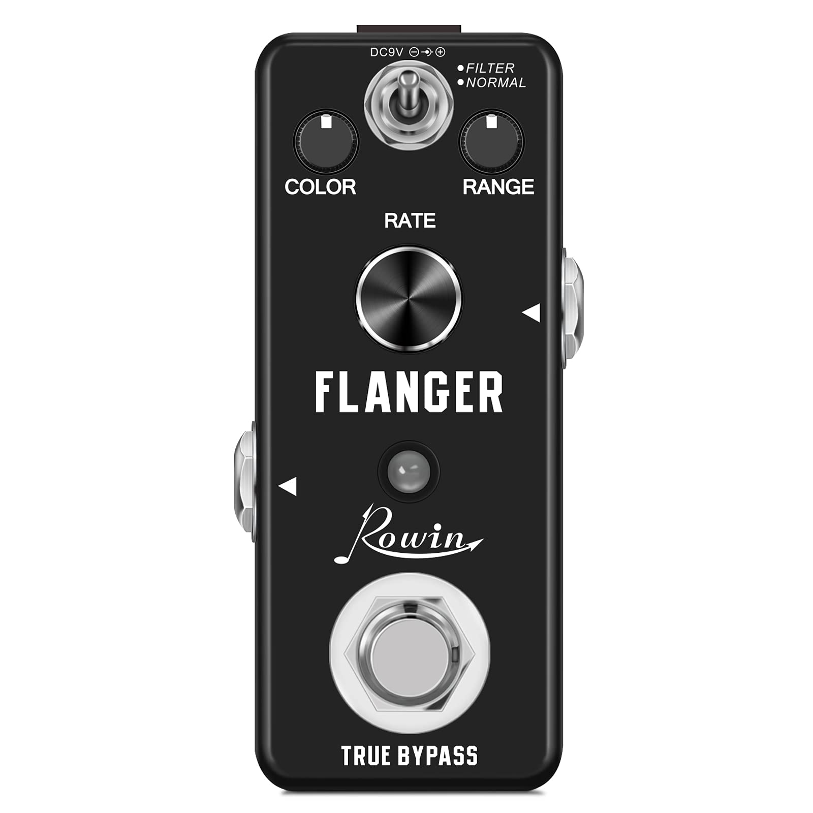Rowin Guitar - Pedali Analogici con Effetto Flanger, Metallizzato, Sonoro a 2 Modalità, Retrò