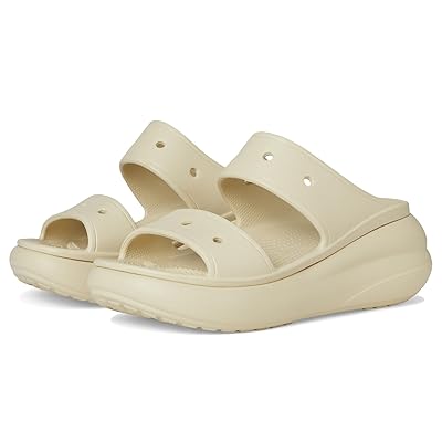 Crocs Classic Crush Sandal Shoes Bone