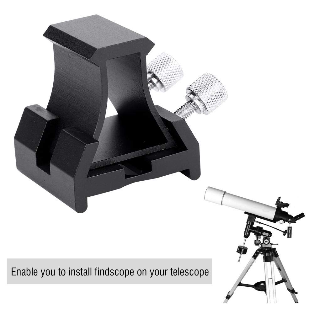 VBESTLIFE Accessorio per Telescopio Astronomico, Telescopio Cercatore Monte Coda di Rondine Slot Piastra Groove di Accessori Vite per