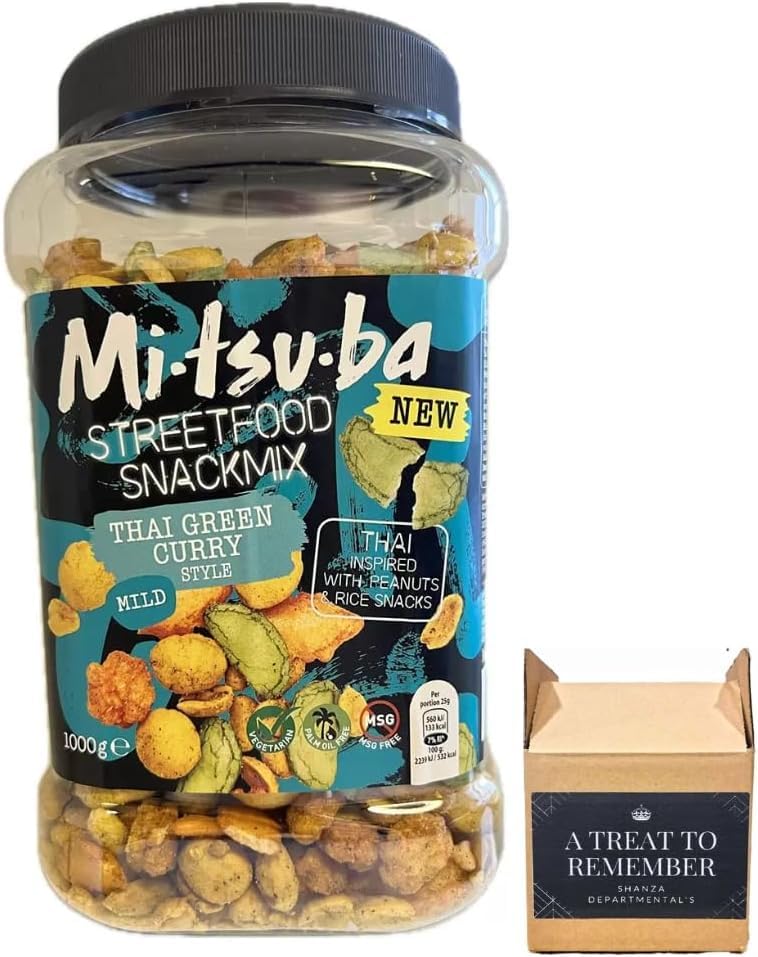 Mi.tsu.ba Thai Inspired With Peanuts & Rice Snacks Street Food Snacks Mix 1 kg