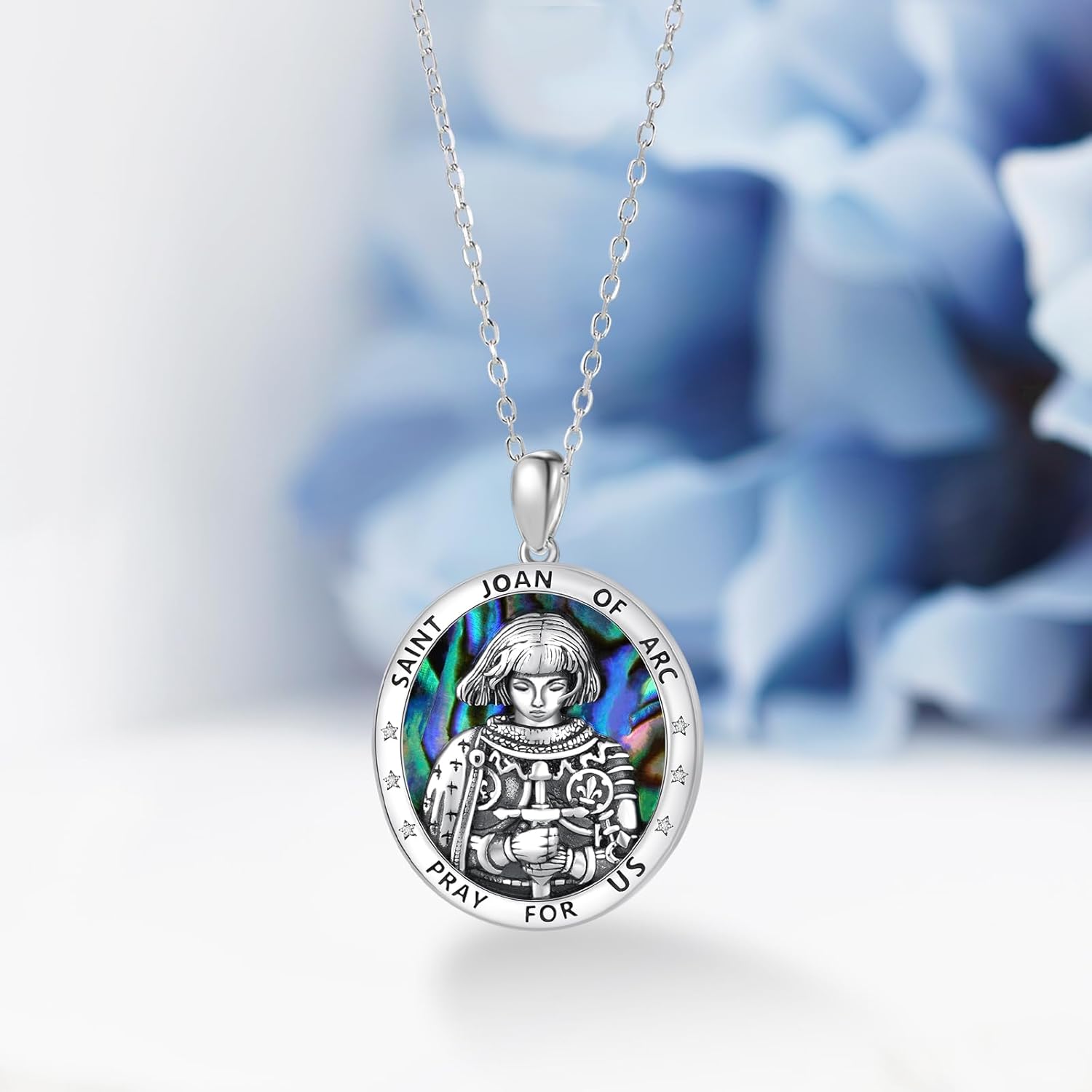 St Michael/St Gerard/St Dymphna/Virgen de Guadalupe Necklace Sterling Silver Religious Necklace Religious Jewelry for Women Men