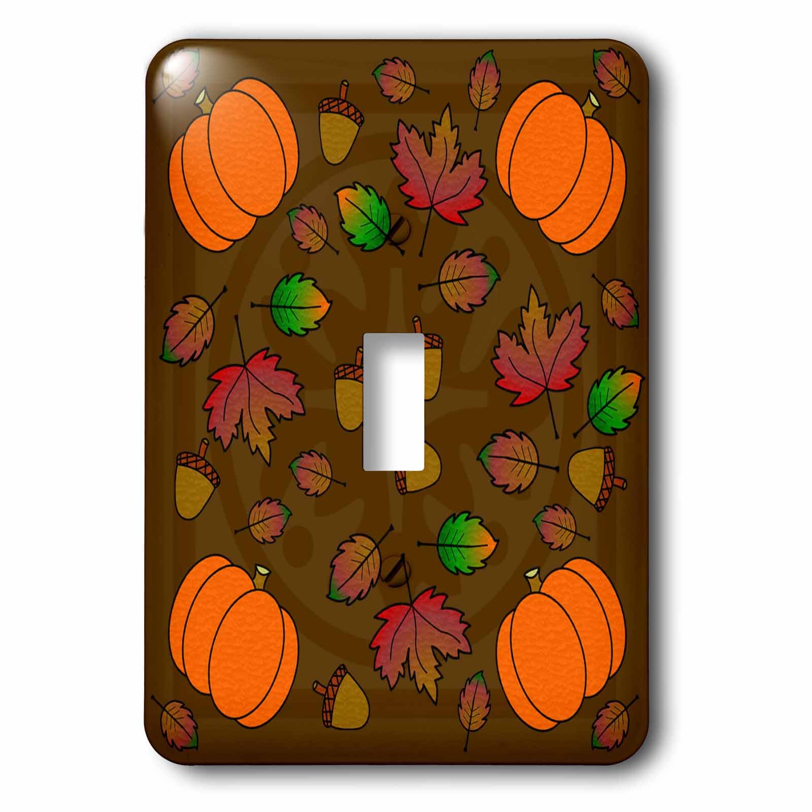Interrupteur à baïonnette pour remplacer une plaque blanche par un motif automne