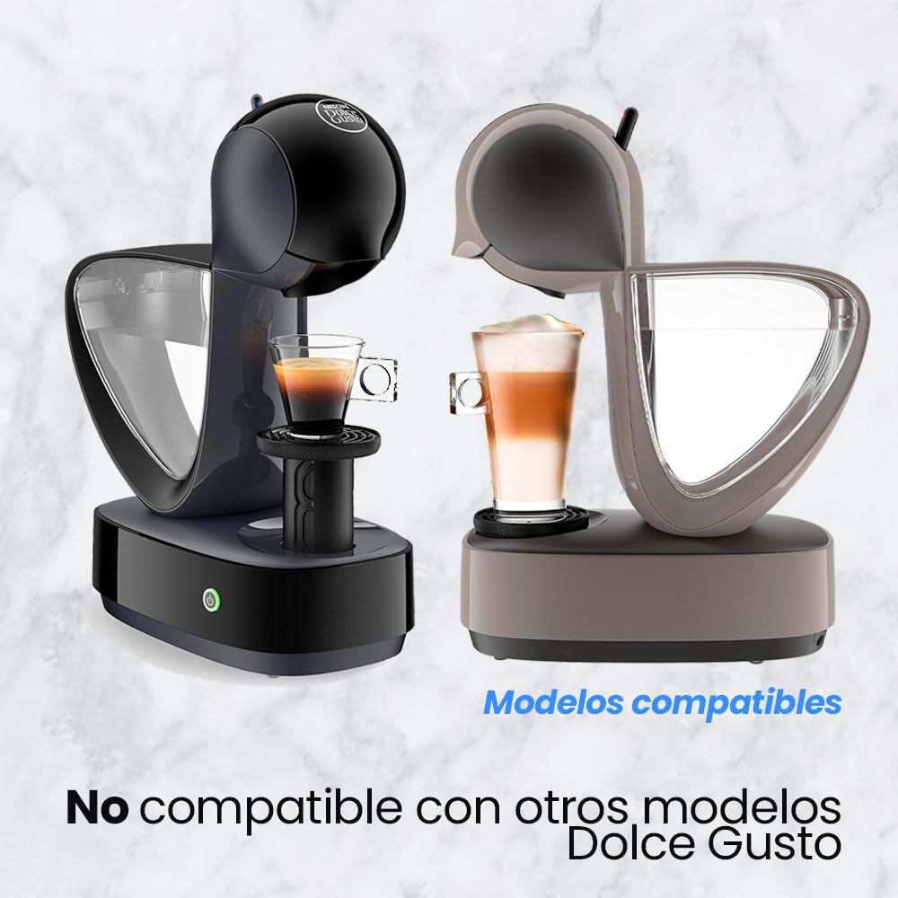 Anakel Home Krups Soporte de Cápsulas de Café MS-624560 Compatible con Cafetera Dolce Gusto Infinissima EDG260, Portacápsulas de Cafetera, Color Negro, Recambio Original