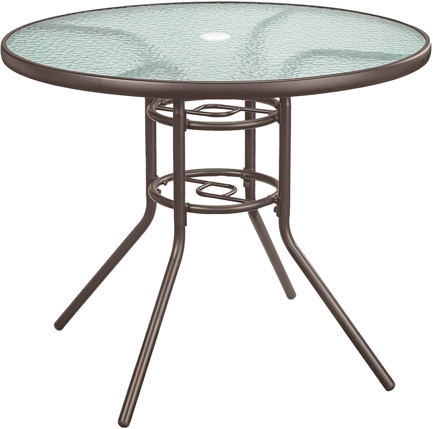 35" Outdoor Bistro Table Round Patio Dining Table Outdoor Indoor Coffee Table Side