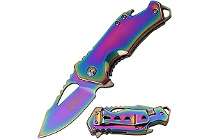 Rainbow Folding Knife: A Spectrum of Brilliance