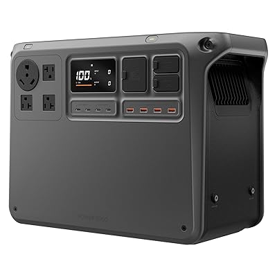 DJI Power 1000 V2 Portable Power Station, 1024Wh LFP Battery, Compact Size, 2600W Stable Output, 0-80% Recharge in 37 Mins, Electric Generator for Home, Camping, RVs, Off-Grid