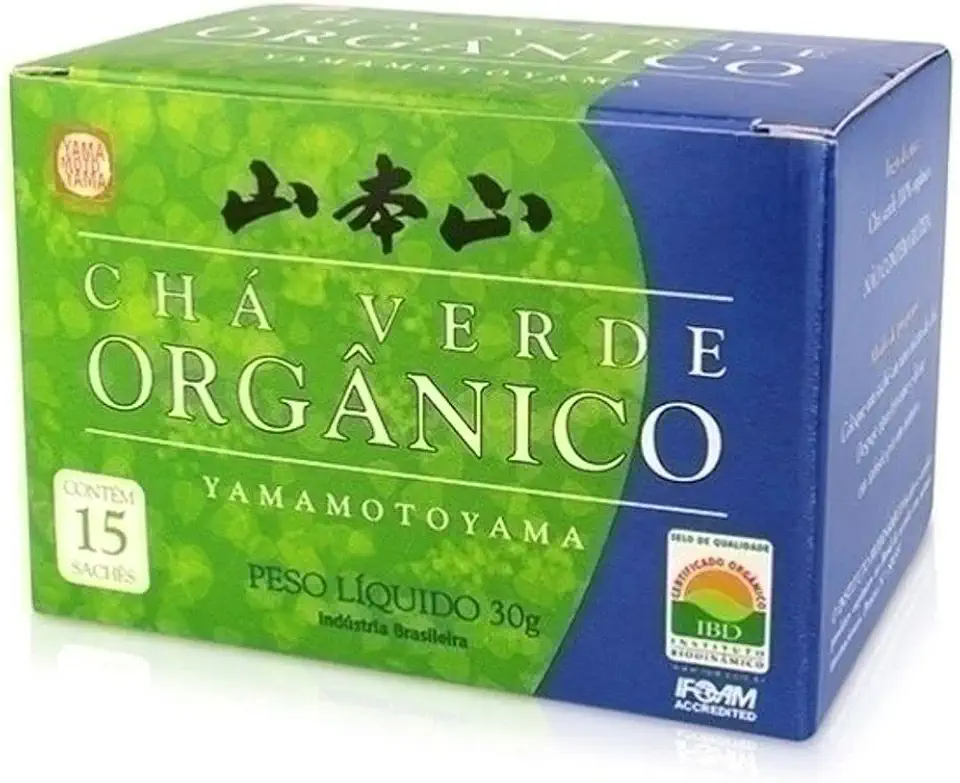 15 Sachês Cha Verde Organico Yamamotoyama 30g