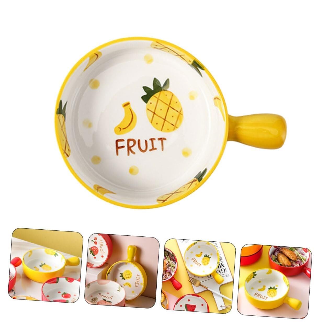 Keramik-Schüssel-Set zum Kochen, Vorspeisen, Eis, Müsli, Nudeln und Suppen – vielseitige Auflaufförmchen für Ofen, Grill, und Obst-Servieren