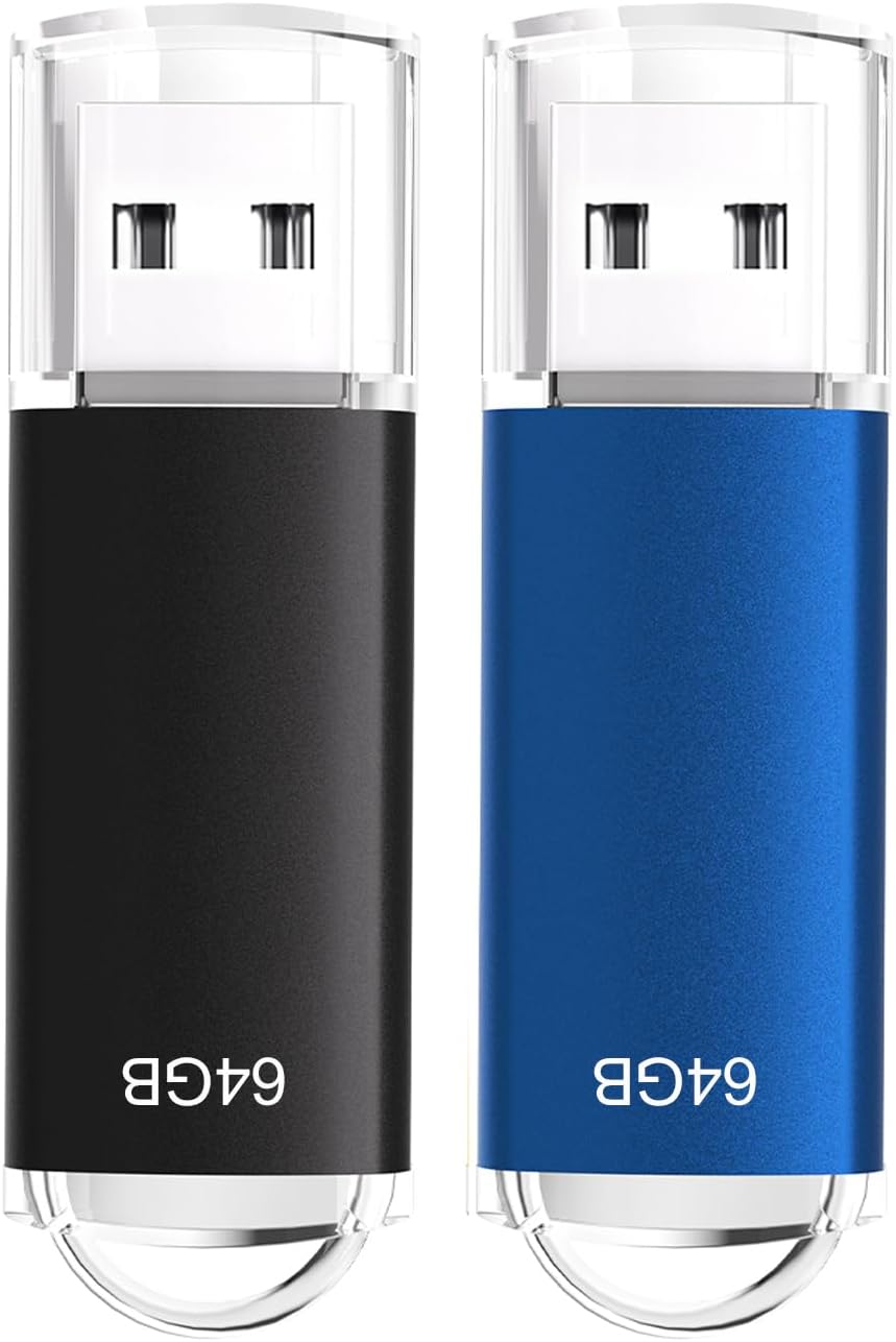 5 X 64GB USB Flash Drive, Thumb Drives Bosexy Swivel Memory