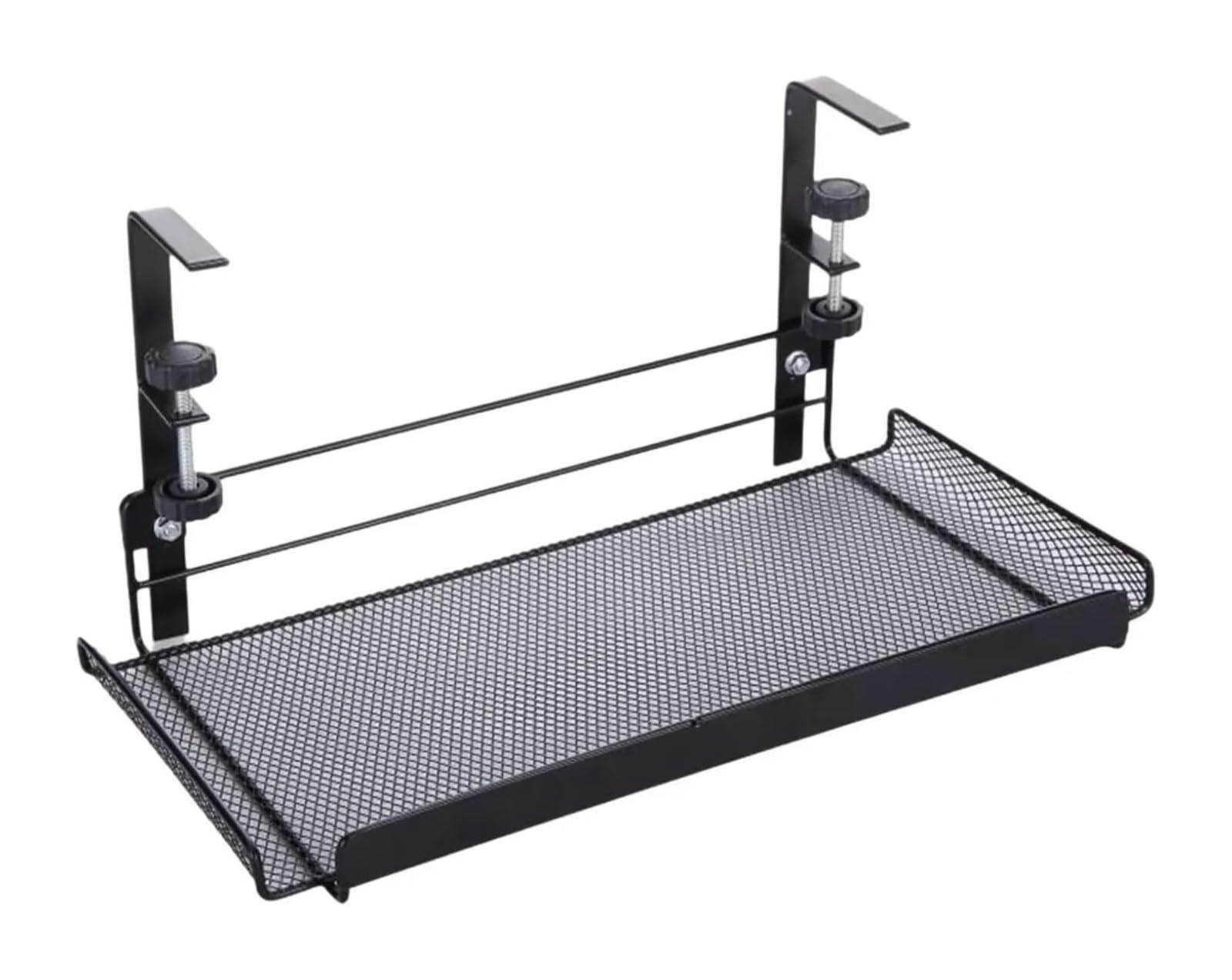 Vassoio for la gestione dei cavi sotto scrivania in metallo | Gestione dei cavi sotto la scrivania in metallo nero 36,5 x 20 x 17,5 cm: nessun organizer for fili da trapano