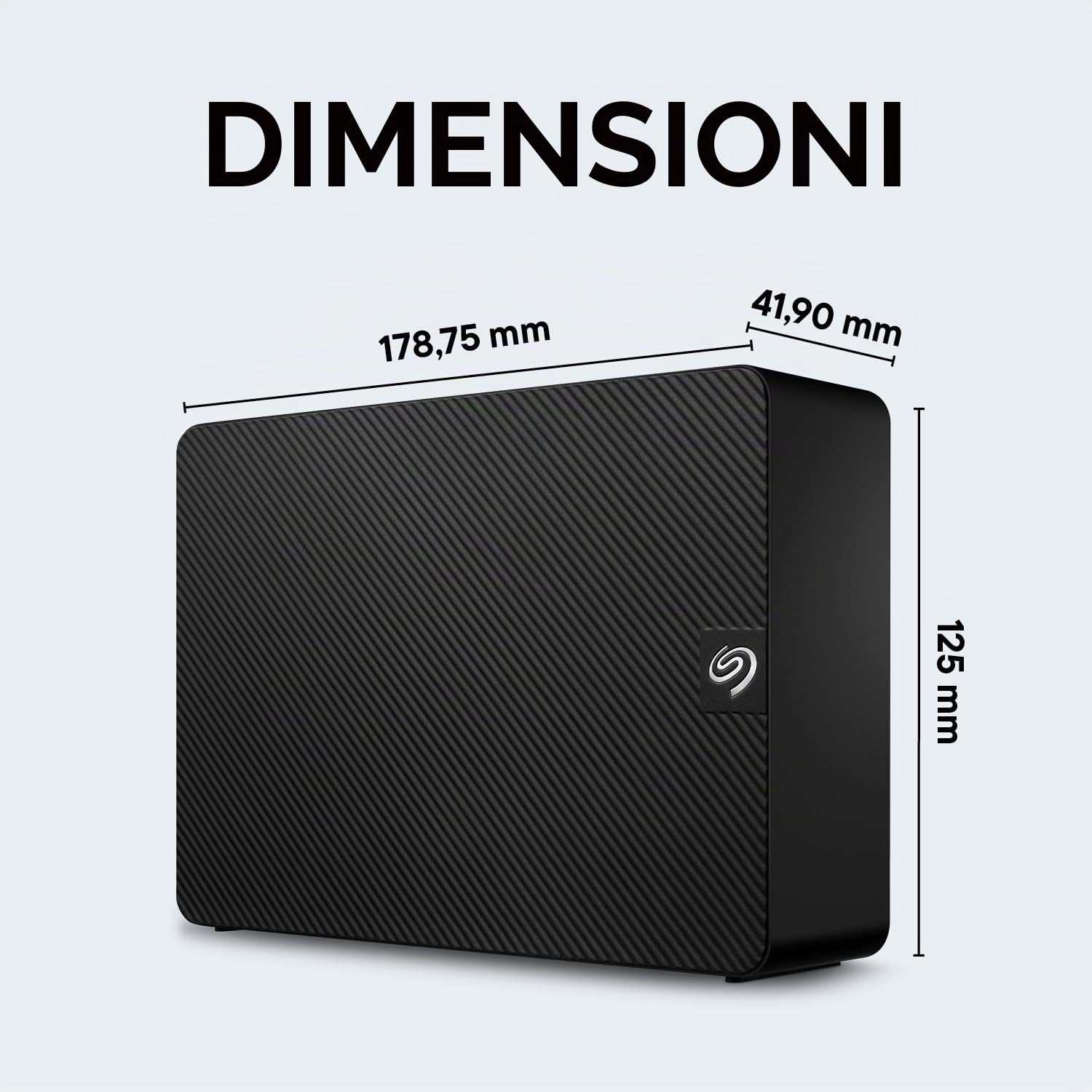 Seagate Expansion Desktop, 16 TB, Hard Disk Esterno, HDD, 3.5", USB 3.0, PC & Notebook, 2 Anni Rescue Services (STKP16000402), Amazon Exclsusivo