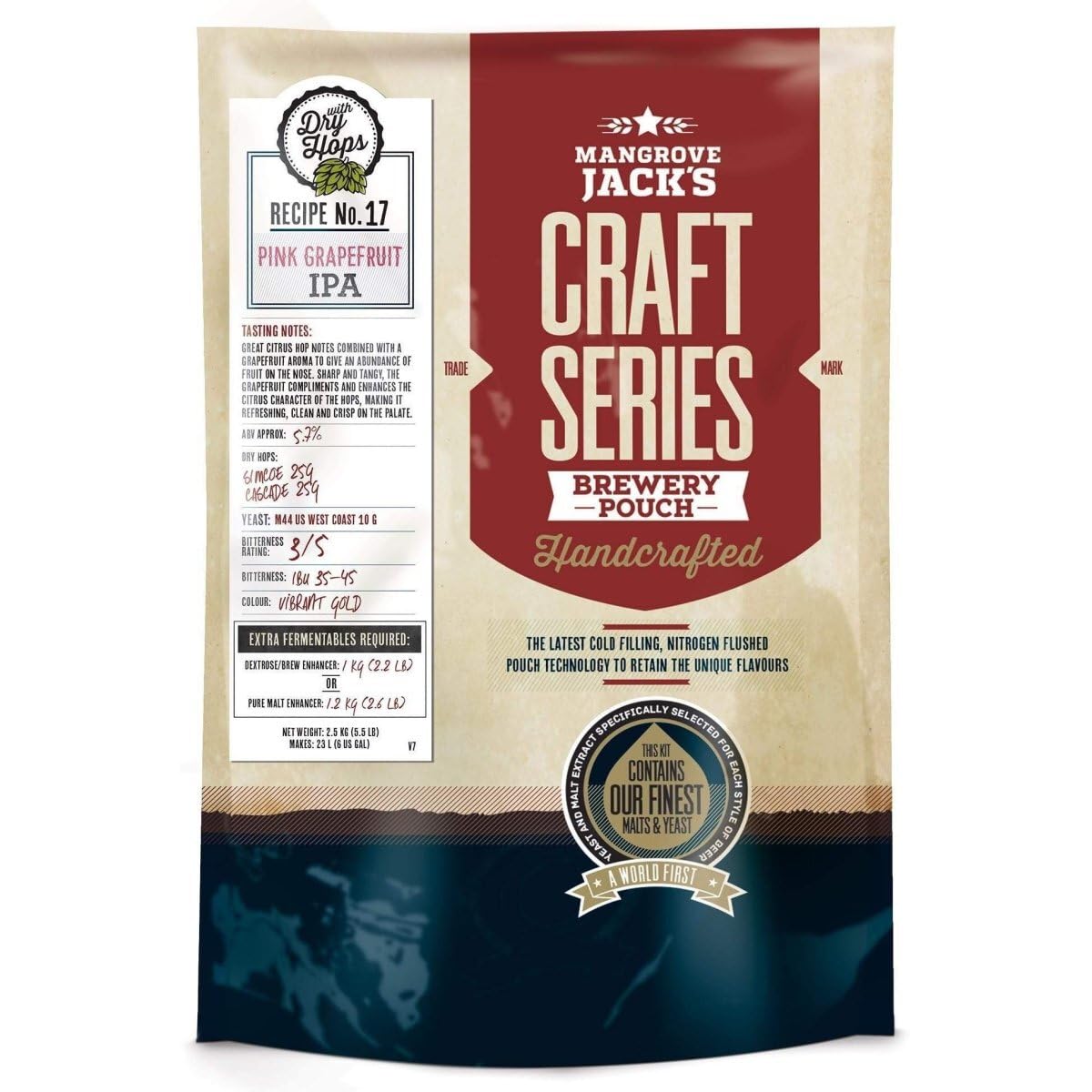 Mangrove Jacks Craft Series - Kit de cerveza American IPA con lúpulo seco