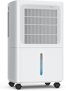 LEENON 12L Humidity Dehumidifier Compressor, Intelligent/Continuous/Sleep Mode, 24 Hour Timer, Double Drain System, Auto S…